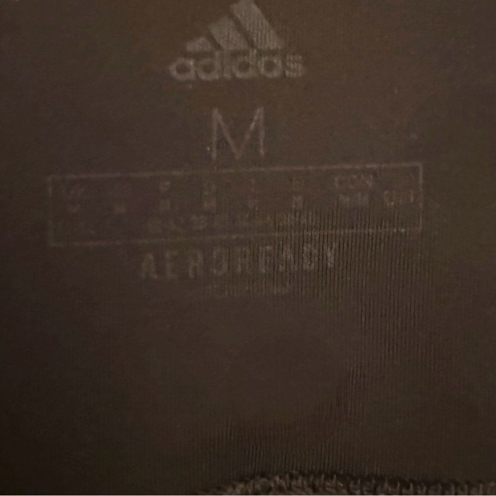 Adidas Aeroready Black 3-Stripes High-Rise Pocket Leggings Size Medium - Picture 7 of 11